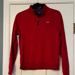 Vineyard Vines Men's Red Quarter-Zip
